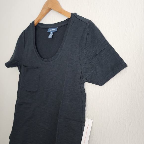 NEW Modcloth Endless Possibilities Pocket Short Sleeve T-Shirt Top Black - Picture 5 of 9